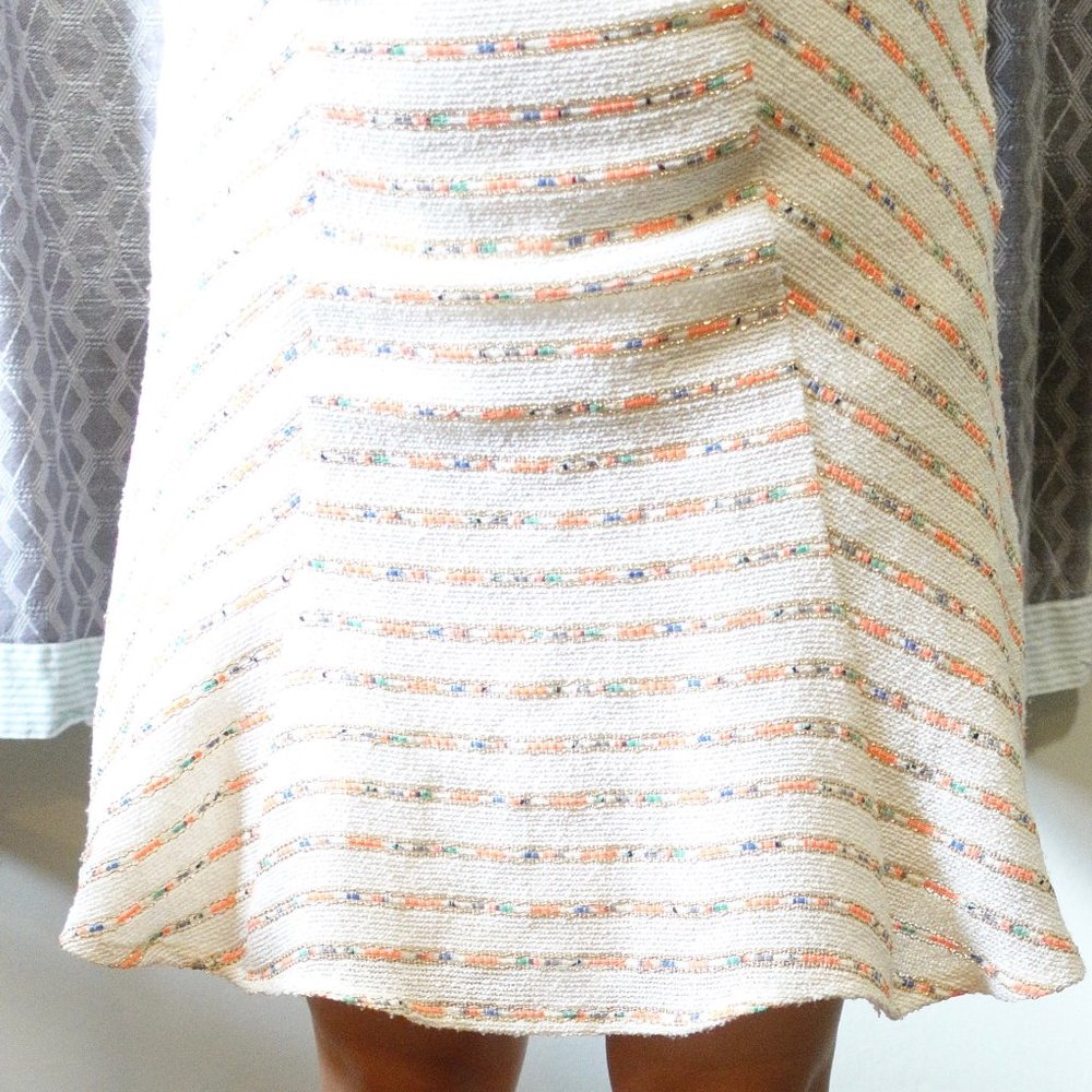 Anthropologie Maeve Lucaya Neon Swing Skirt Sz 6 - Picture 4 of 7